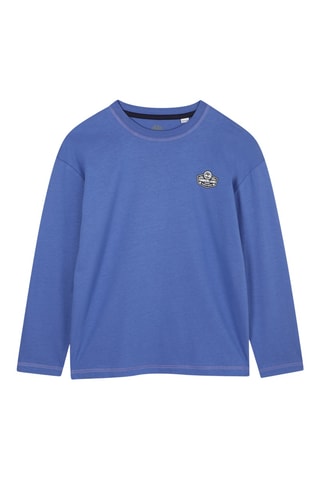 Biologisch Katoenen T-shirt Relaxed - Gemêleerd Marineblauw - Timberland