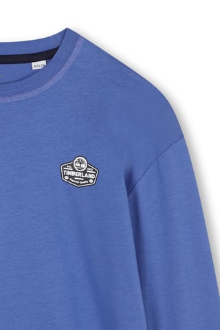 Biologisch Katoenen T-shirt Relaxed - Gemêleerd Marineblauw - Timberland