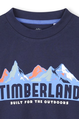 Biologisch Katoenen T-shirt Relaxed - Indigoblauw - Timberland