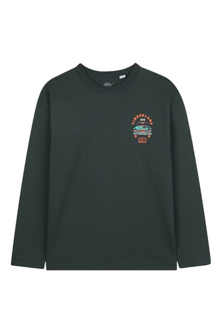 Biologisch Katoenen T-shirt - Donkergroen Timberland