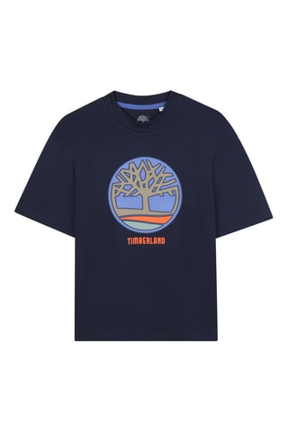 Biologisch Katoenen T-shirt - Indigoblauw - Timberland
