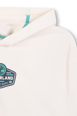 Biologisch Katoenen Sweater met Capuchon - Ivoorkleurig - Timberland