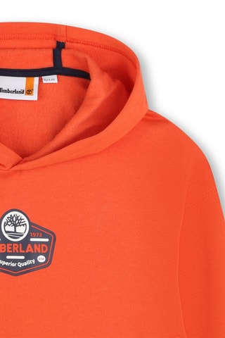 Biologisch Katoenen Sweater met Capuchon - Oranje - Timberland