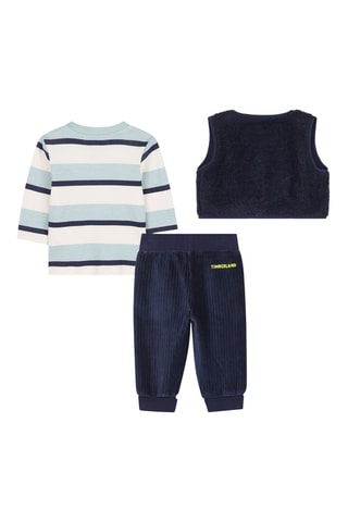 3-delige Biologisch Katoenen Set - Indigoblauw - Timberland