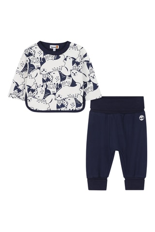 Biologisch Katoenen T-shirt en Broek - Indigoblauw - Timberland
