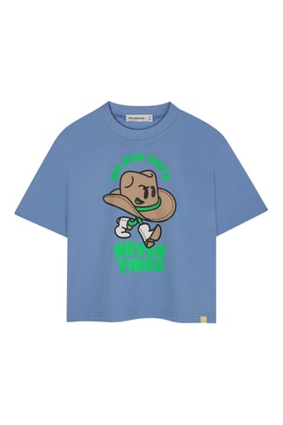 Biologisch Katoenen T-shirt - Hemelsblauw - Billieblush