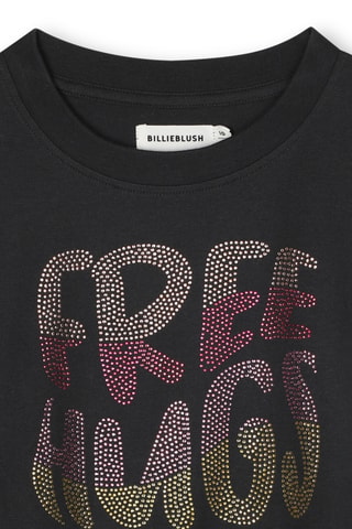 T-shirt - Zwart - Billieblush