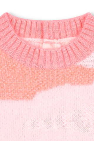 Trui - Ecru en Roze - Billieblush