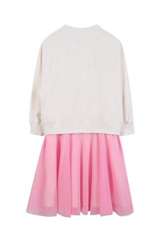Jurk Trompe-l'œil - Wit - Billieblush