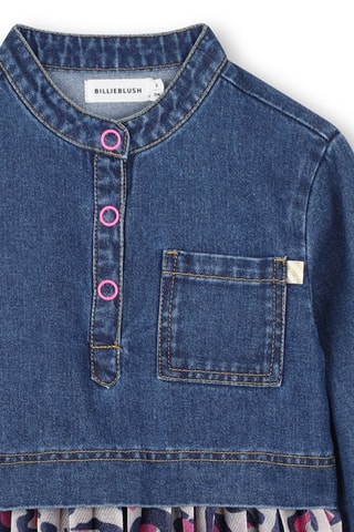 Jurk Trompe-l'œil - Blauw - Billieblush