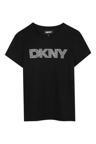 Biologisch Katoenen T-shirt - Zwart - DKNY
