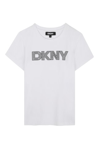 Biologisch Katoenen T-shirt - Wit - DKNY