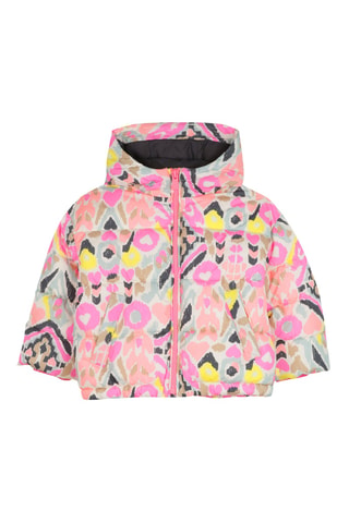 Gewatteerde Jas met Capuchon - Roze en Zalmkleurig- Billieblush