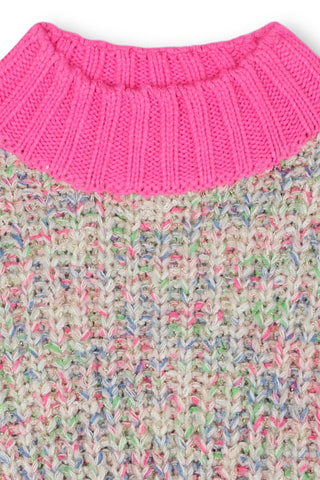 Trui - Ecru en Roze - Billieblush