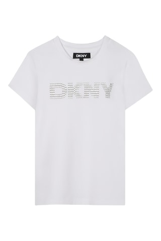 Biologisch Katoenen T-shirt - Wit - DKNY