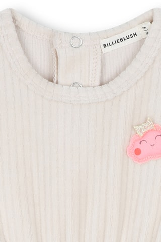 Biologisch Katoenen en Velours Jumpsuit - Lichtbeige Billieblush