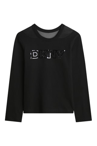 Biologisch Katoenen T-shirt - Zwart - DKNY