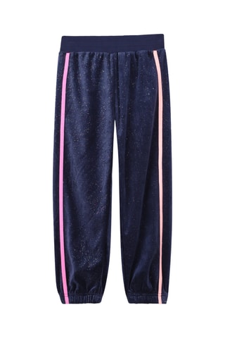 Velours Joggingbroek - Indigoblauw - Billieblush