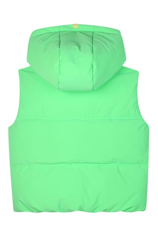 Mouwloze Gewatteerde Jas met Capuchon - Groen - Billieblush