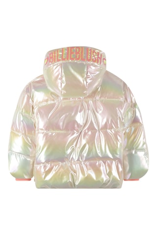 Gewatteerde Jas met Capuchon - Goudkleurig en Roze- Billieblush