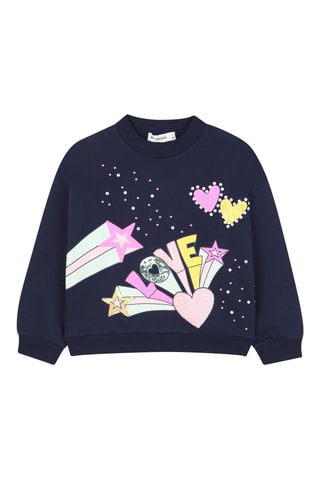 Sweater - Indigoblauw - Billieblush