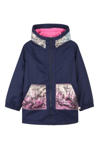 Regenjas met capuchon - Indigoblauw - Billieblush