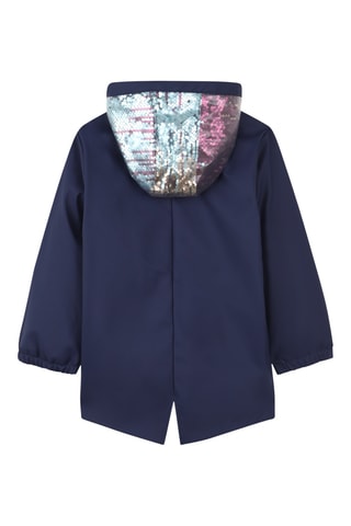 Regenjas met capuchon - Indigoblauw - Billieblush