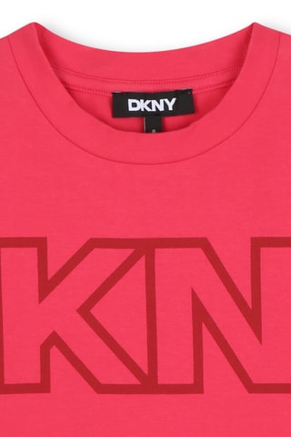 Biologisch Katoenen T-shirt - Koraalrood - DKNY