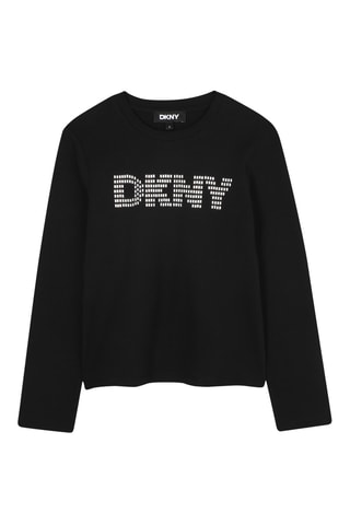 Biologisch Katoenen T-shirt - Zwart - DKNY