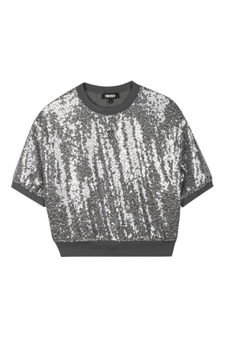 T-shirt - Zilverkleurig - DKNY