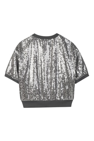 T-shirt - Zilverkleurig - DKNY