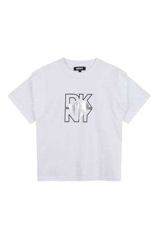 Biologisch Katoenen T-shirt - Wit - DKNY