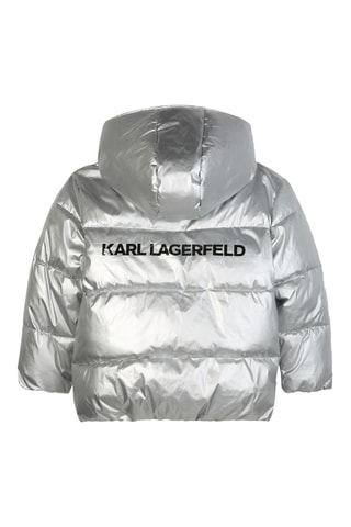 Gewatteerde Jas met Capuchon - Grijs - Karl Lagerfeld