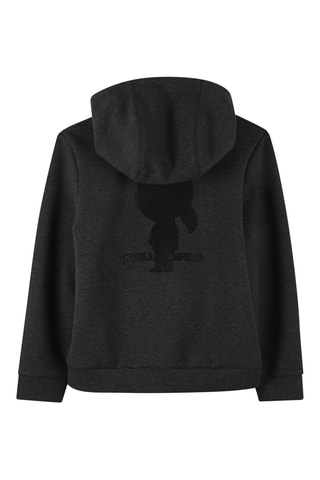 Sweater met capuchon - Gemêleerd Antraciet - Karl Lagerfeld