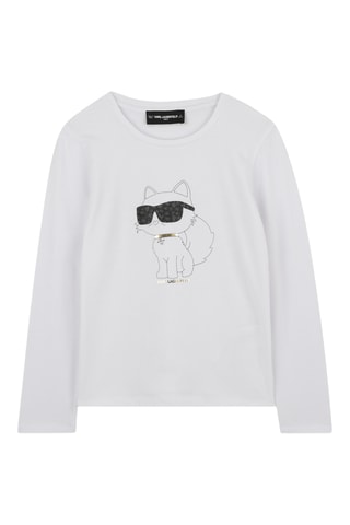 Biologisch Katoenen T-shirt - Wit - Karl Lagerfeld