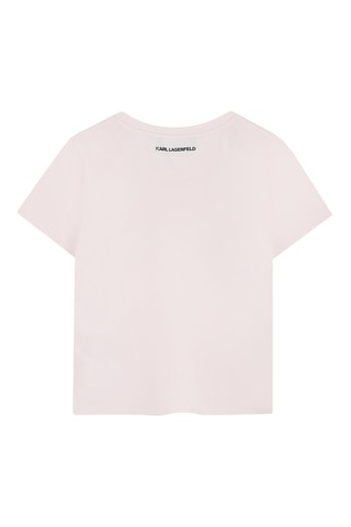 Biologisch Katoenen T-shirt - Ecru - Karl Lagerfeld