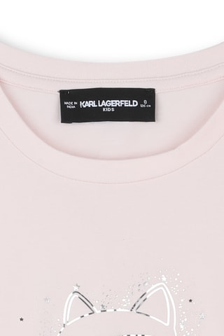 Biologisch Katoenen T-shirt - Ecru - Karl Lagerfeld