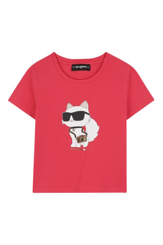 Biologisch Katoenen T-shirt - Rood - Karl Lagerfeld