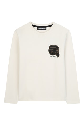 T-shirt - Ecru - Karl Lagerfeld