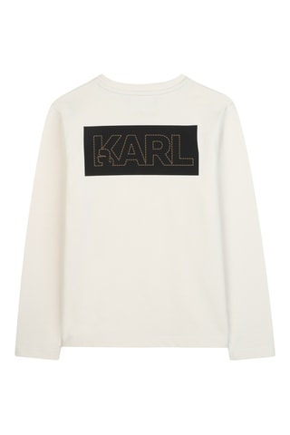 T-shirt - Ecru - Karl Lagerfeld