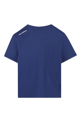 Biologisch Katoenen T-shirt - Marineblauw - Karl Lagerfeld