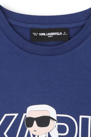 Biologisch Katoenen T-shirt - Marineblauw - Karl Lagerfeld