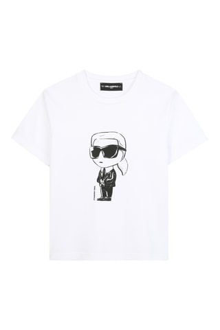 Biologisch Katoenen T-shirt - Wit - Karl Lagerfeld