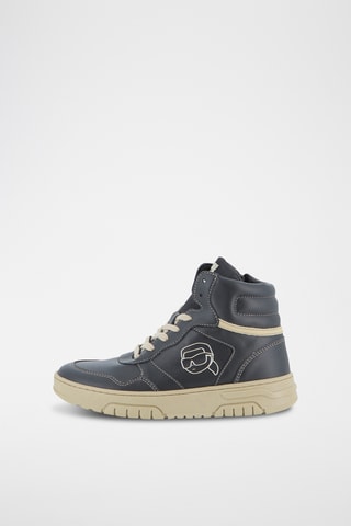 Hoge Leren Sneakers - Zwart - Karl Lagerfeld