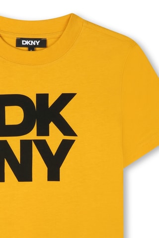 Biologisch Katoenen T-shirt - Geel - DKNY