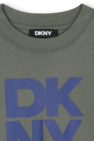 Biologisch Katoenen T-shirt - Kaki - DKNY