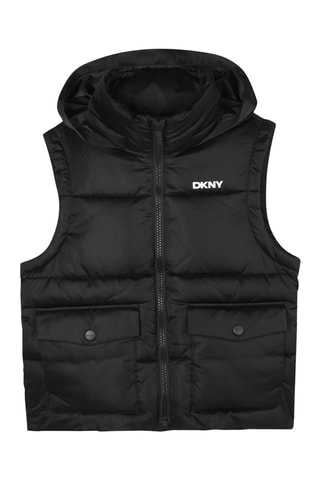 Gewatteerde Jas met Capuchon - Zwart - DKNY
