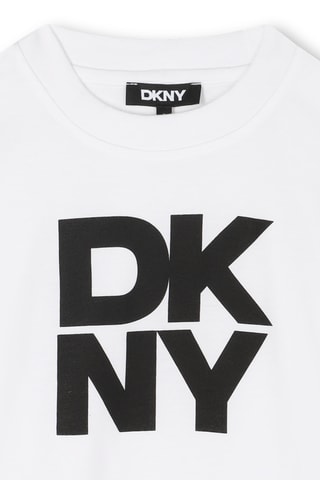 Biologisch Katoenen T-shirt - Wit - DKNY
