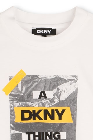 Biologisch Katoenen T-shirt - Wit - DKNY