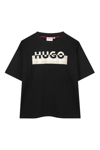 Biologisch Katoenen T-shirt - Zwart - Hugo